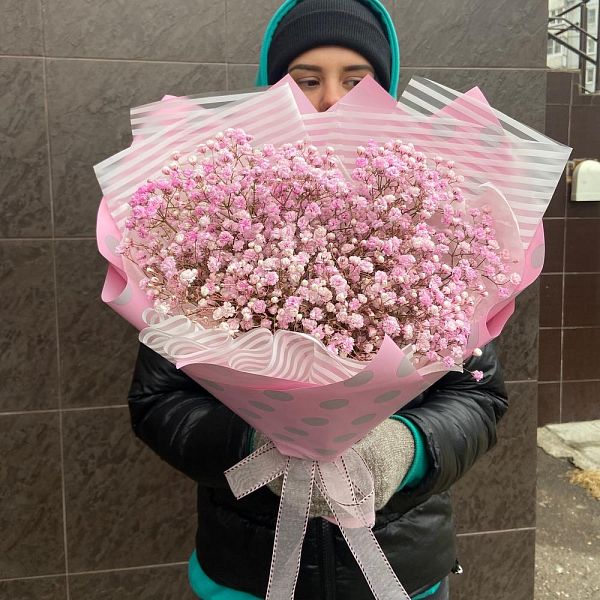 Букет Розовая гипсофила